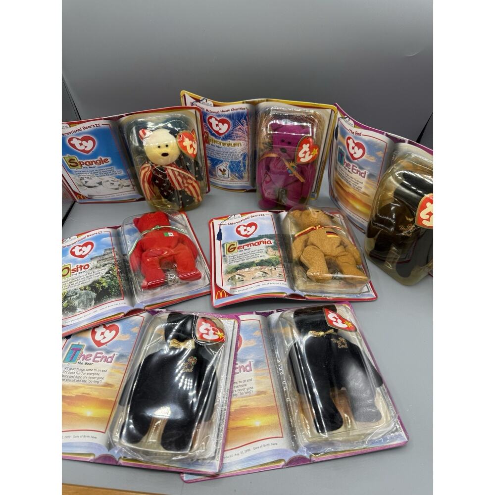 McDonalds TY Beanie Babies 2000 Sealed Lot Spangle Millennium Germania